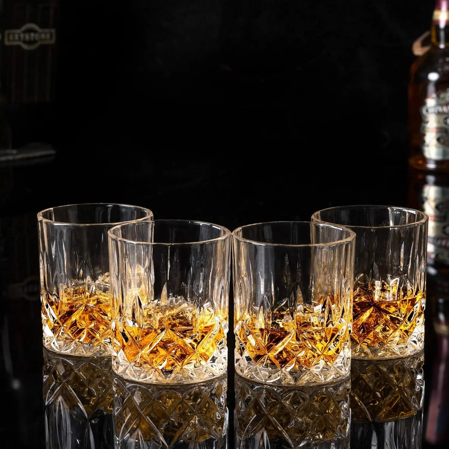 Luxury Box Set of 4 Whiskey Glasses 10 oz