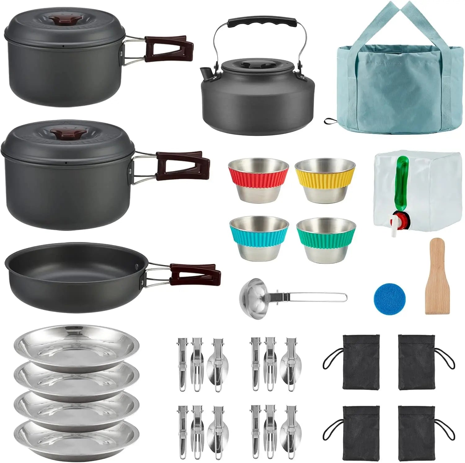 Camping 24 Pcs Cookware Set