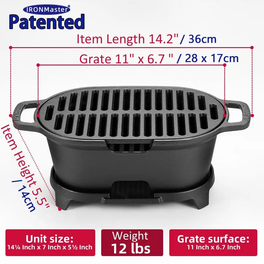 Cast Iron Hibachi Grill