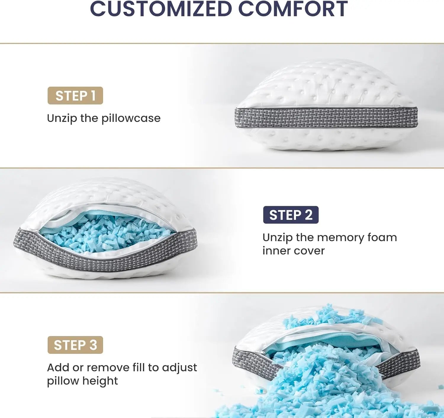 BedStory Queen Cooling Pillow 1 Pack