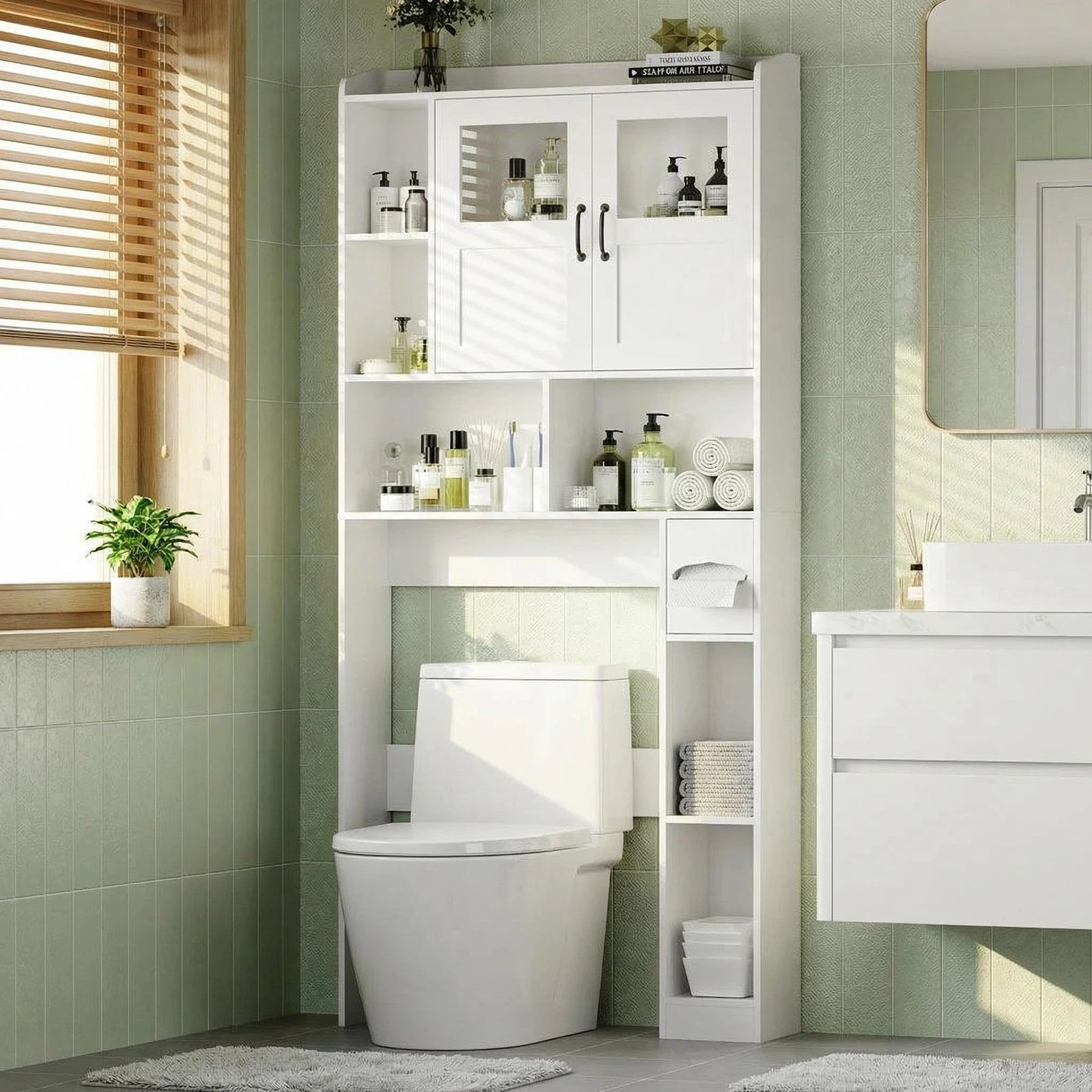 Bathroom cabinet over toilet