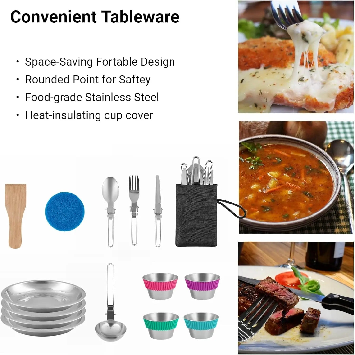 Camping 24 Pcs Cookware Set