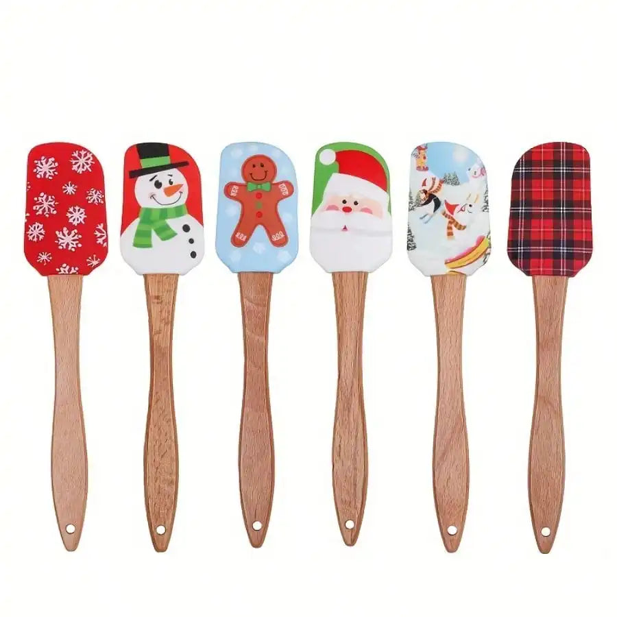 Holiday Festive Silicone Spatulas