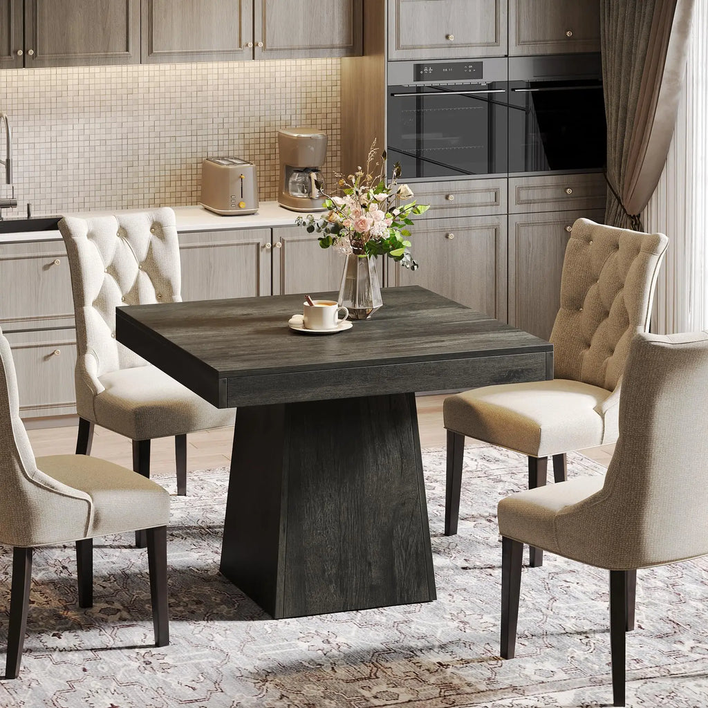 Square Dining Table for 4, 31.5-Inch