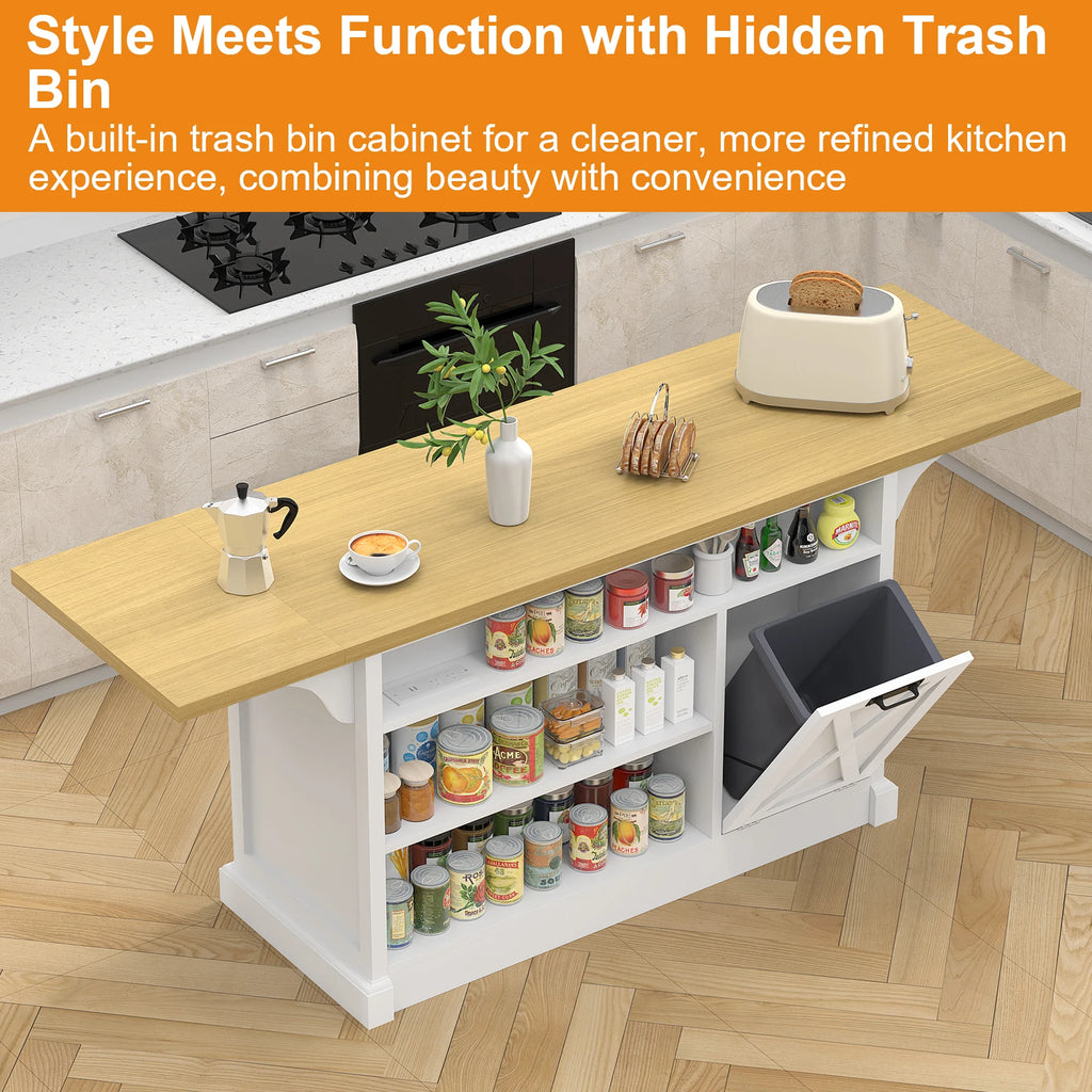 Large 73"  Kitchen Island