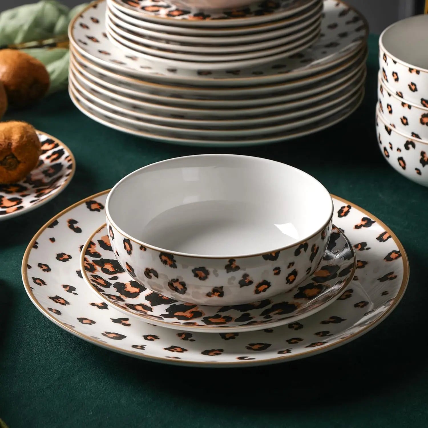 24-Piece Dinnerware Set, Porcelain