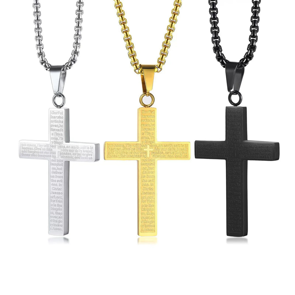 Titanium Steel Cross Necklace