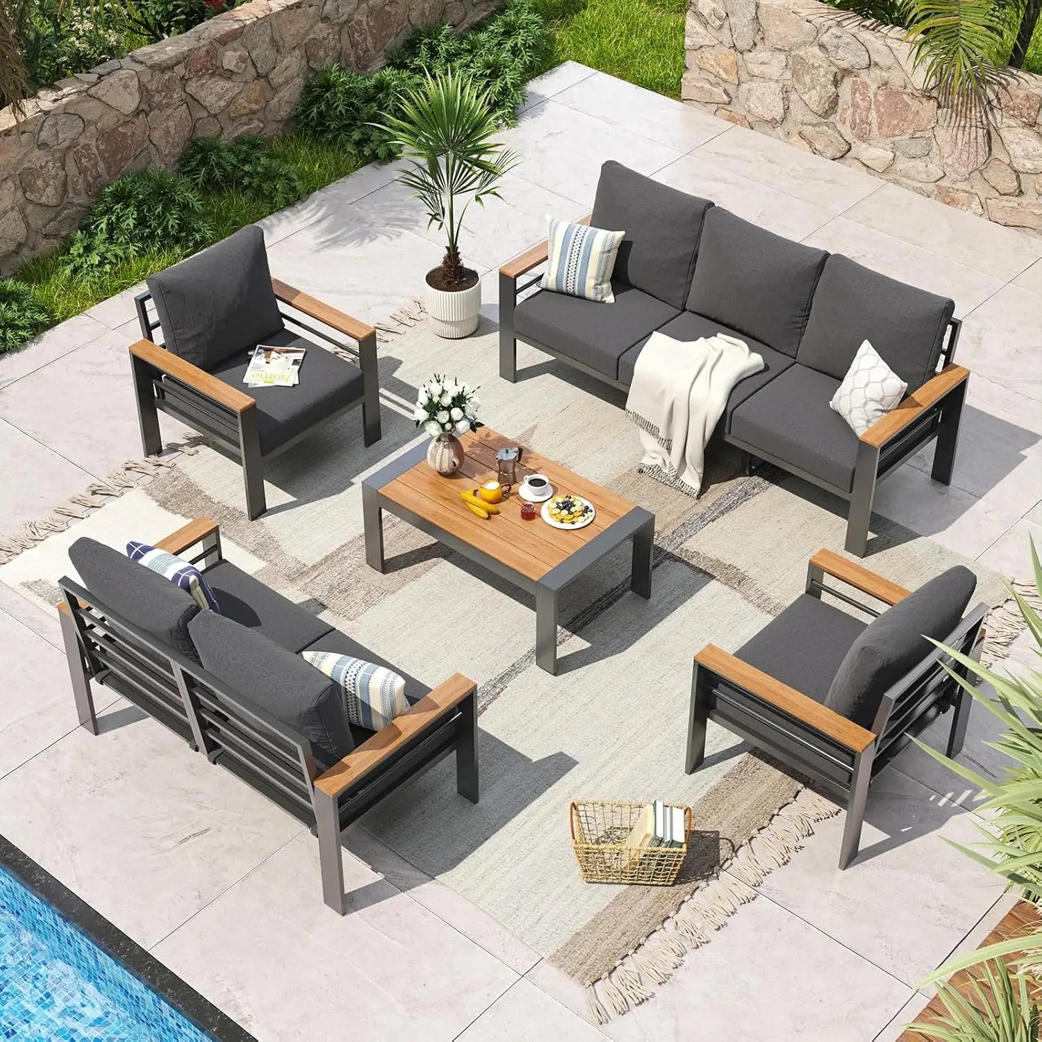 Oversized 7 - Piece Sectional Set