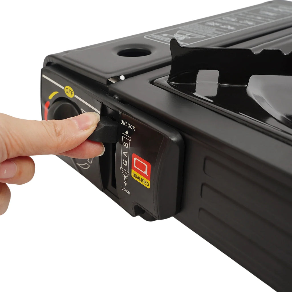 Portable Dual-Burner Camping Stove