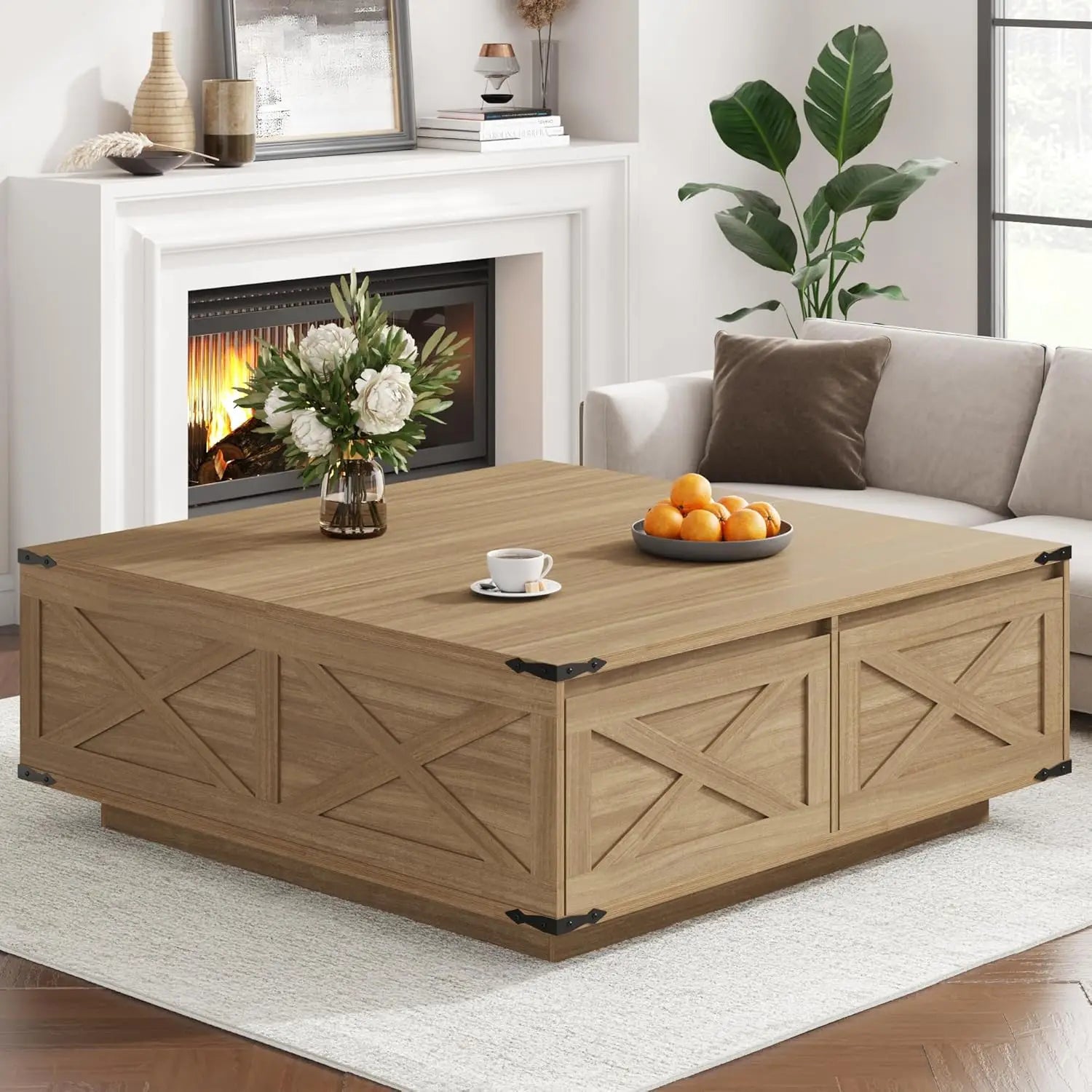 47” Farmhouse Square Coffee Table