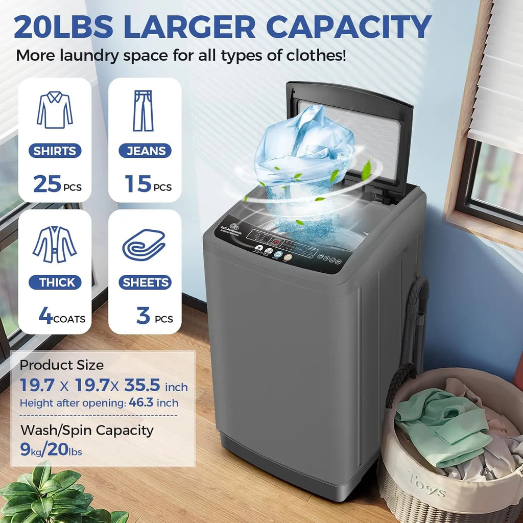 Portable Washing Machine, 20Lbs Capacity
