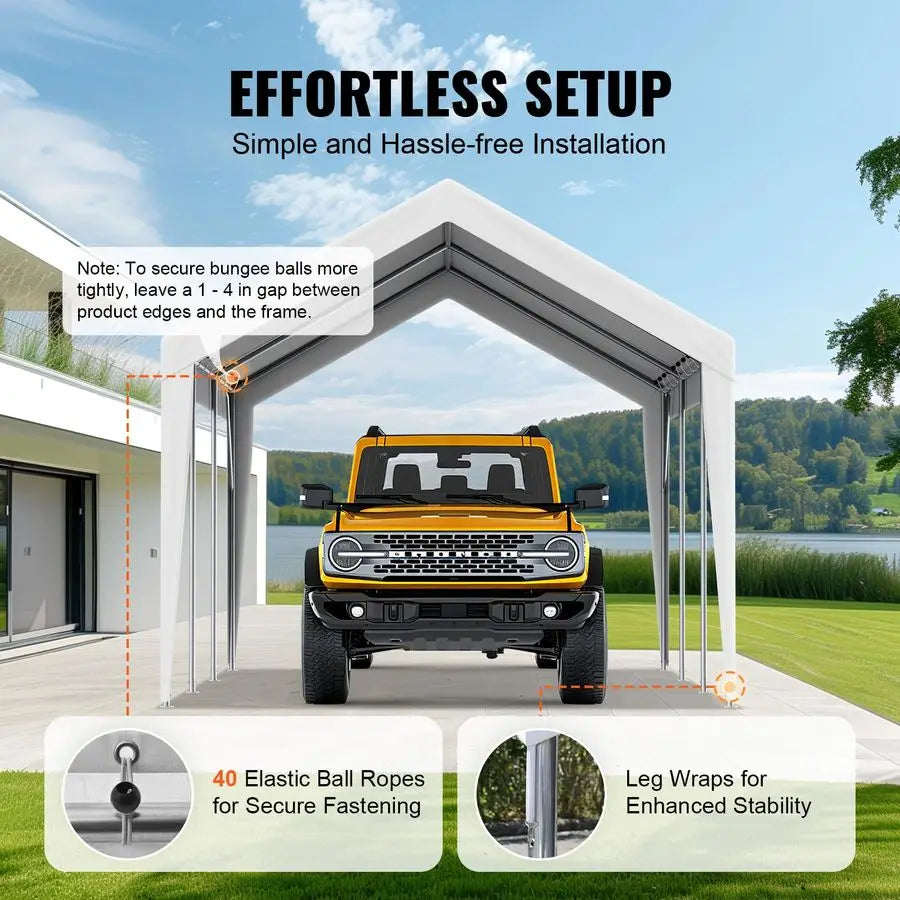 Carport 10 x 20 ft  Canopy