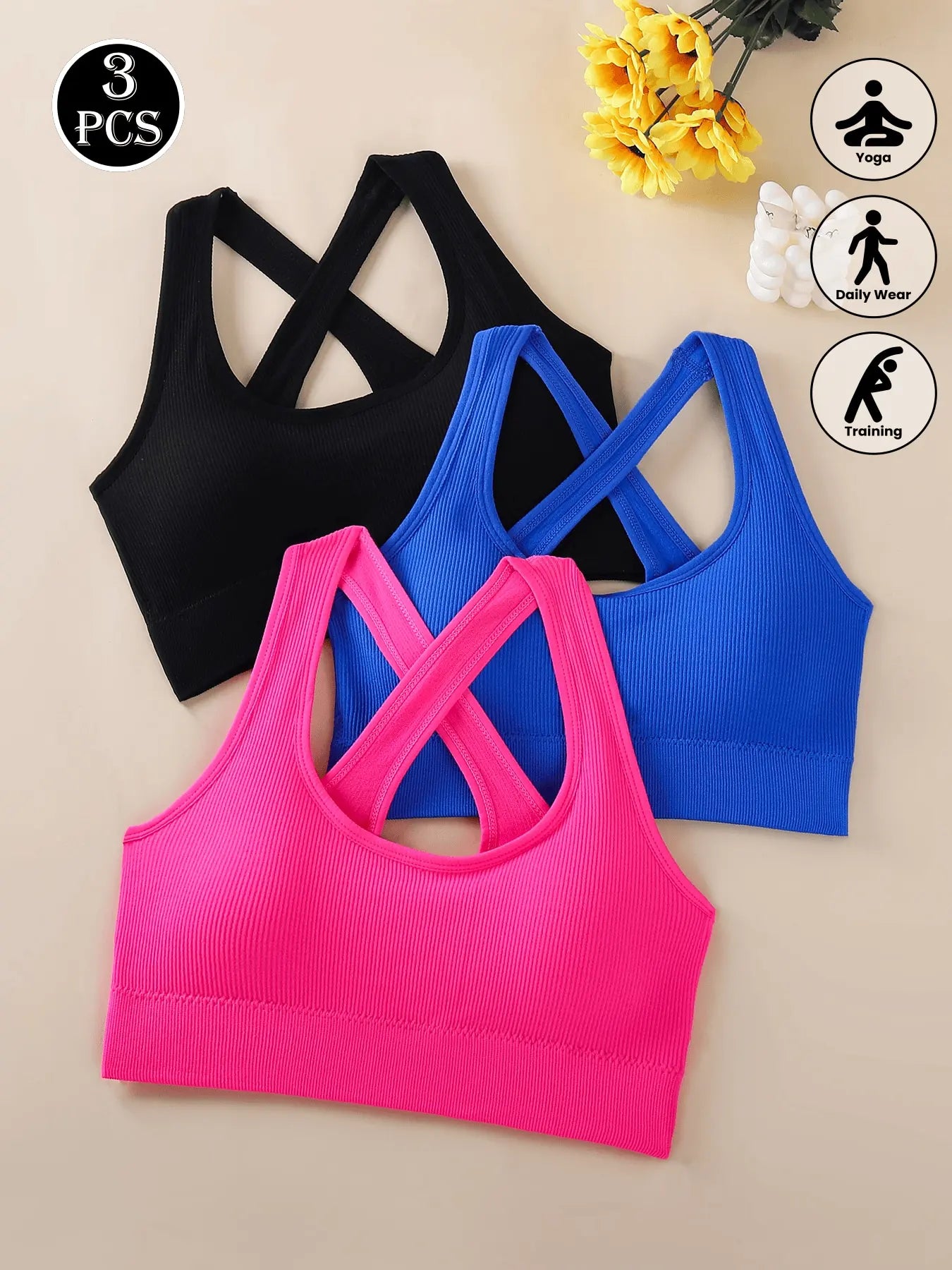 Criss-Cross  Sports Bra