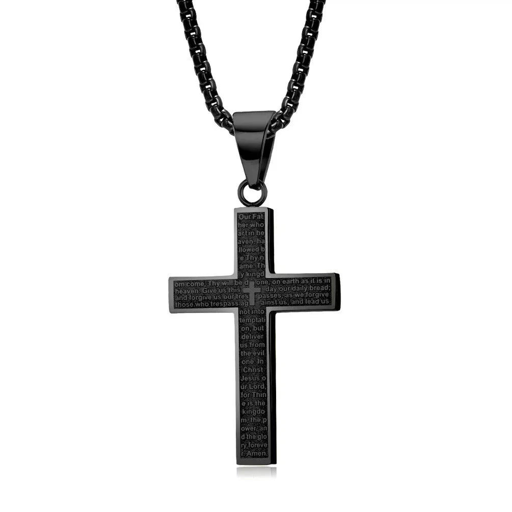 Titanium Steel Cross Necklace