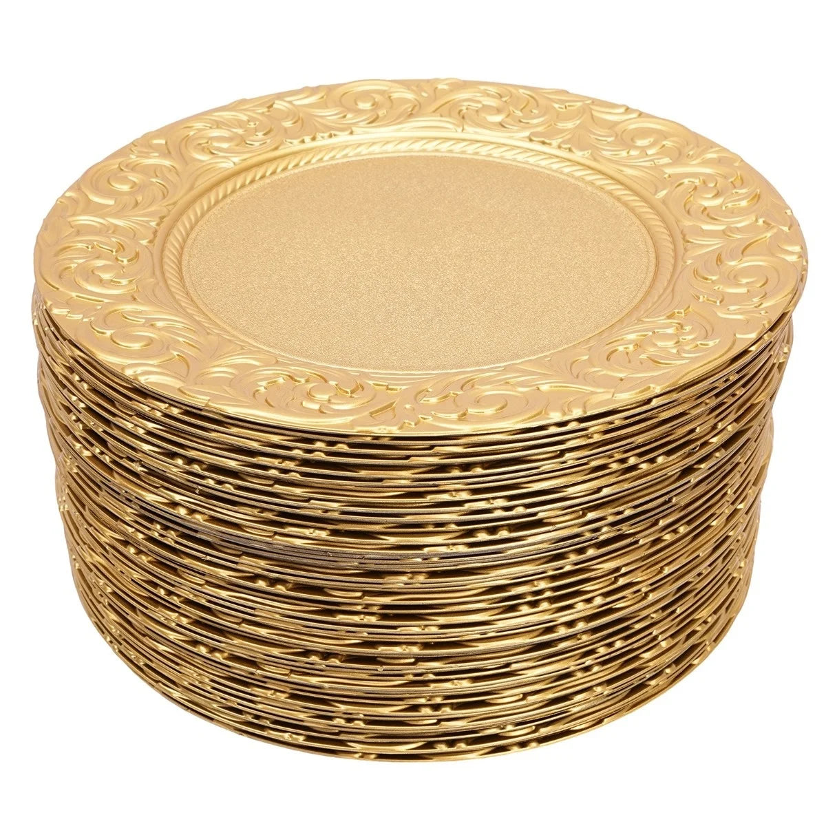 100 Pieces  Round Charger Plates Set