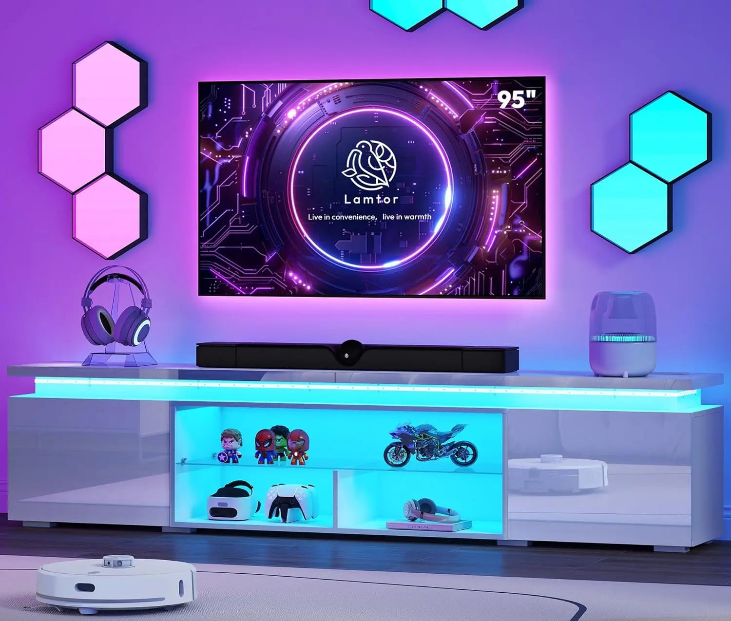 100 Inch TV Stand Entertainment Center