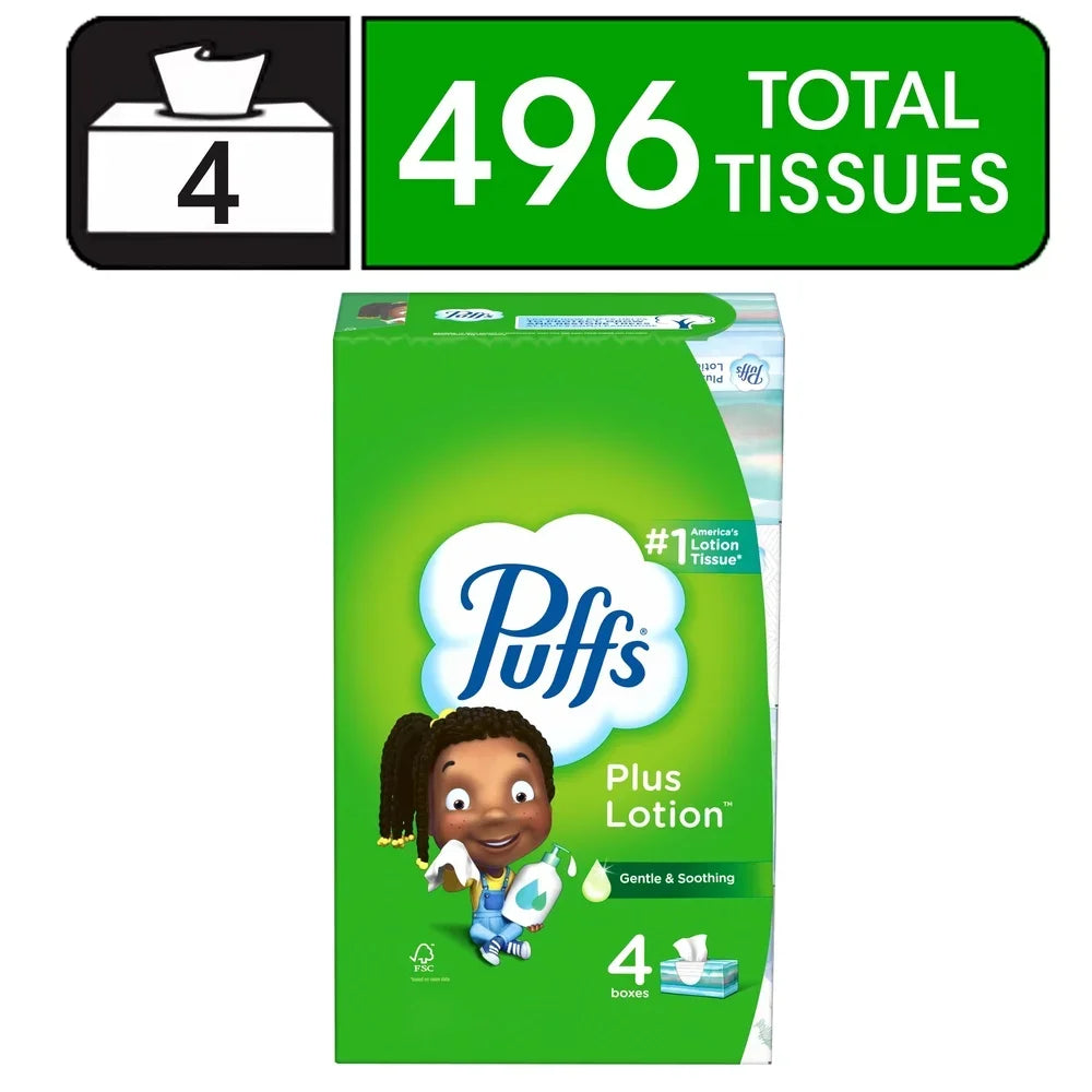Plus Lotion Facial Tissues