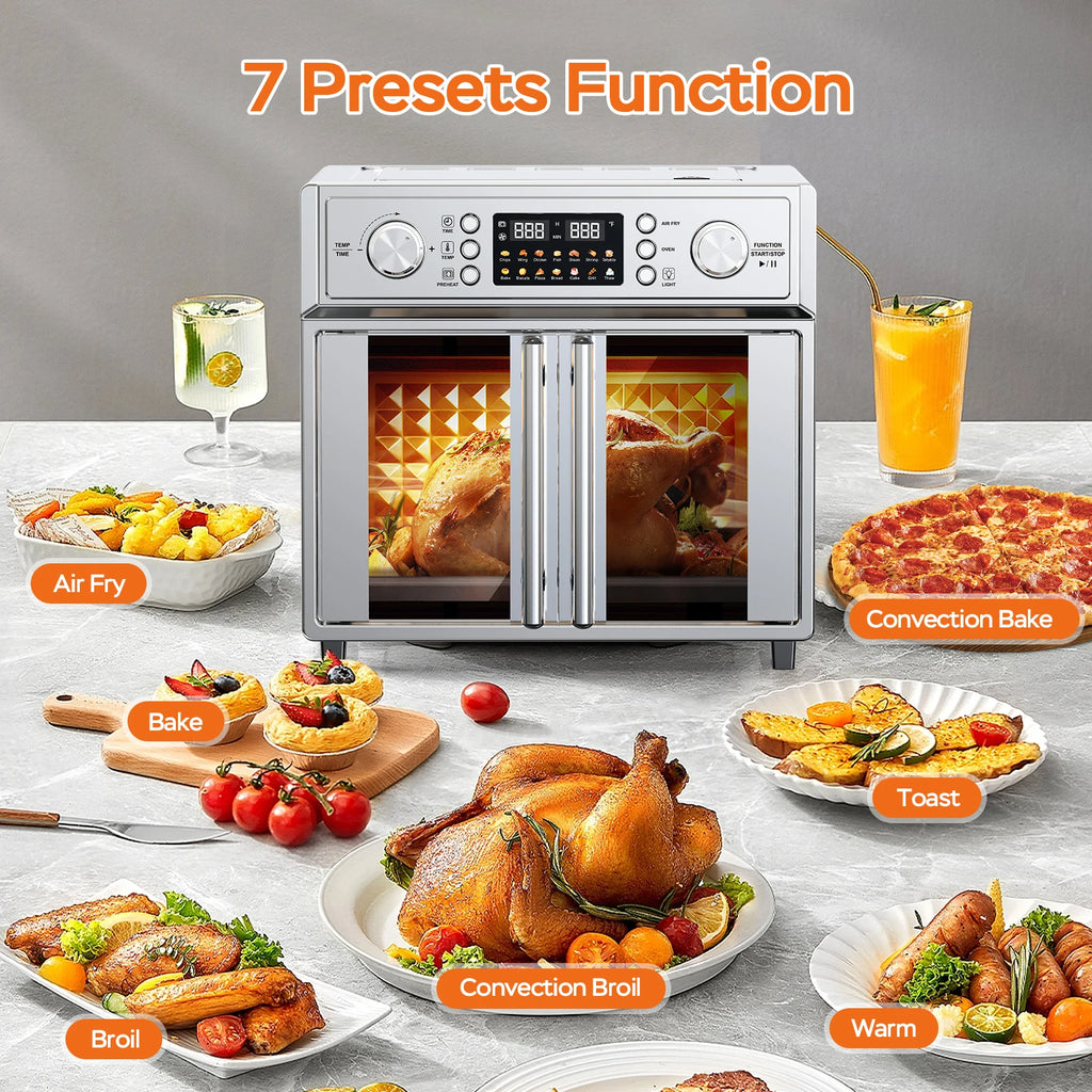 29.5QT 7-in-1 Air Fryer Toaster Oven