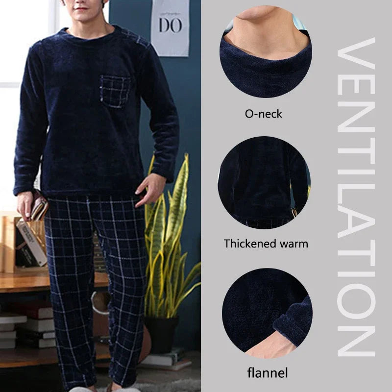 Men's Fleece Pajamas Set