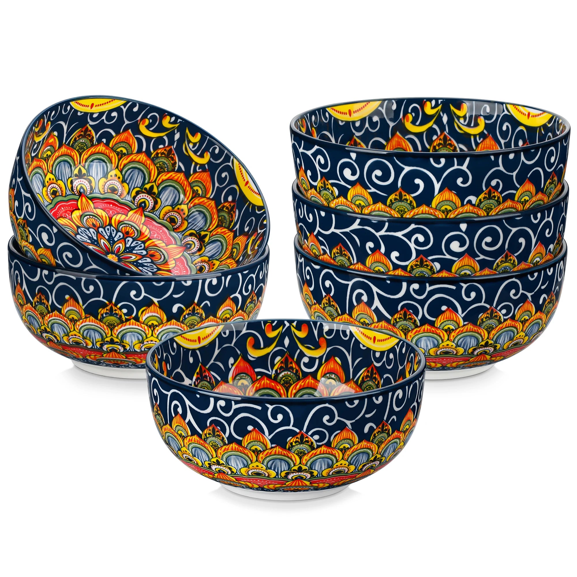6/12 Piece Cereal Bowls Set 28 Oz