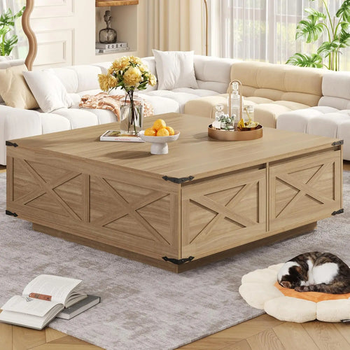 47” Farmhouse Square Coffee Table