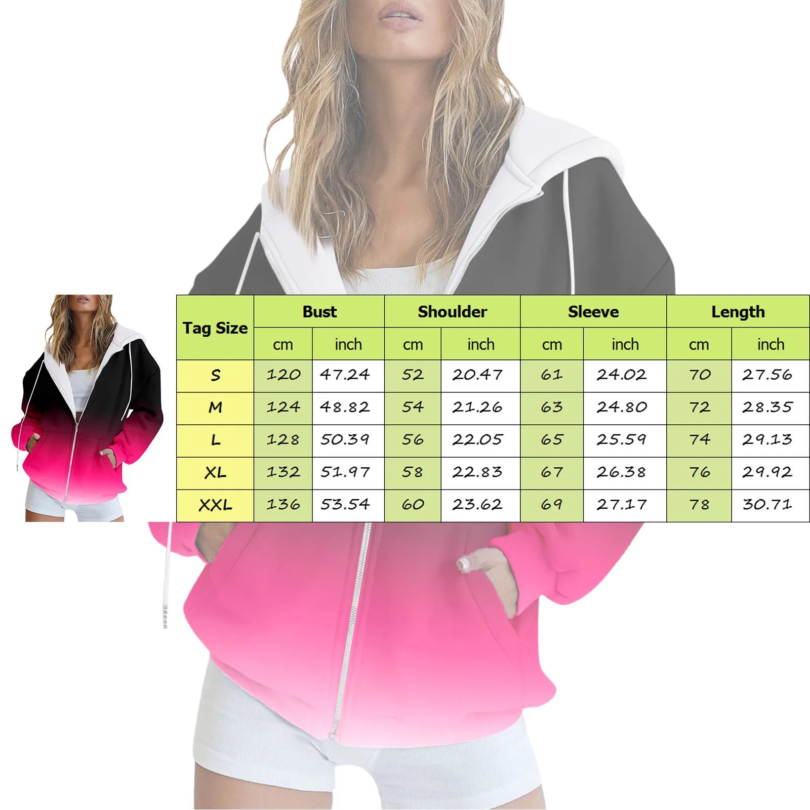 Hooded Sweatshirt Jacket