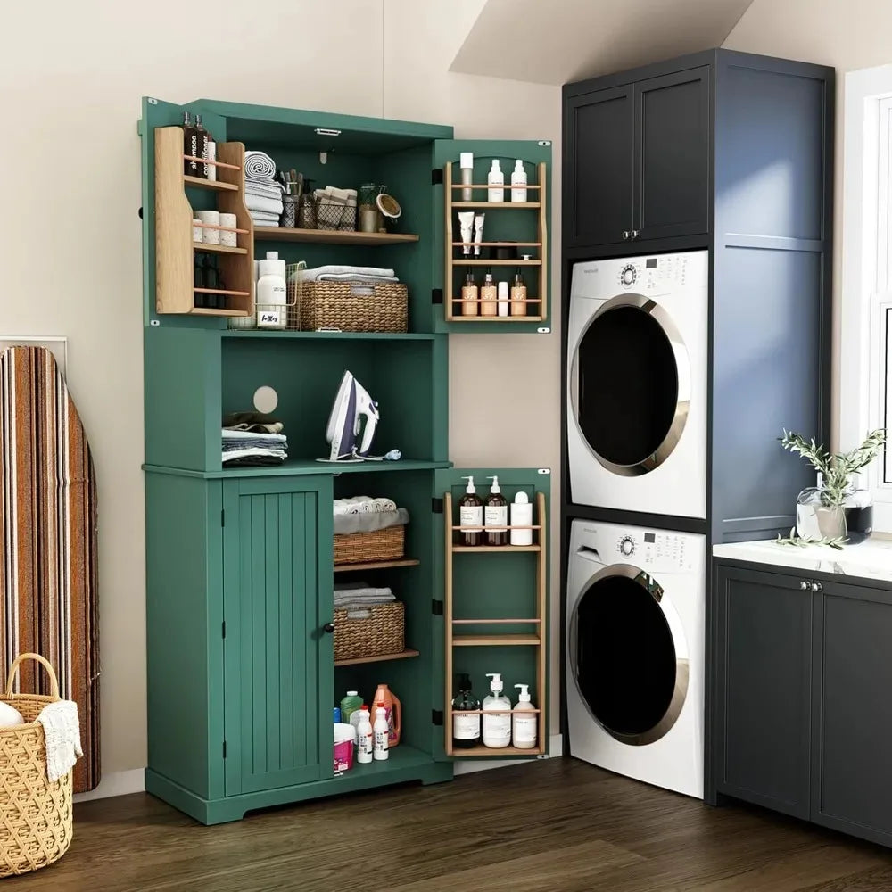72" Freestanding Kitchen Pantry Cabinet