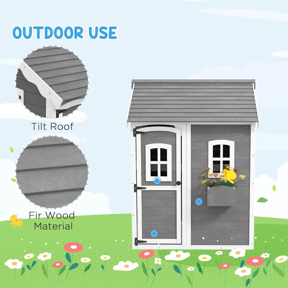 Playhouse, Outdoor Wooden  for 3-8