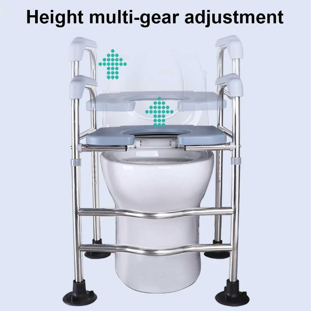 Raised Toilet Seat High Toilet Seat with Armrests