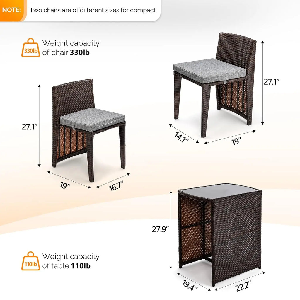 Romantic Three Piece Bistro Set