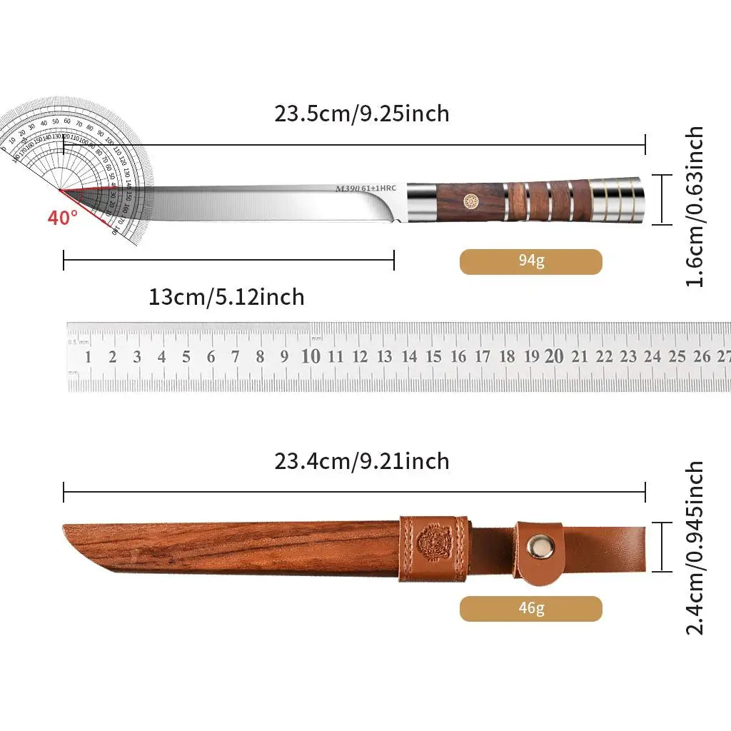 Extra Sharp Boning Knife w / Sheath