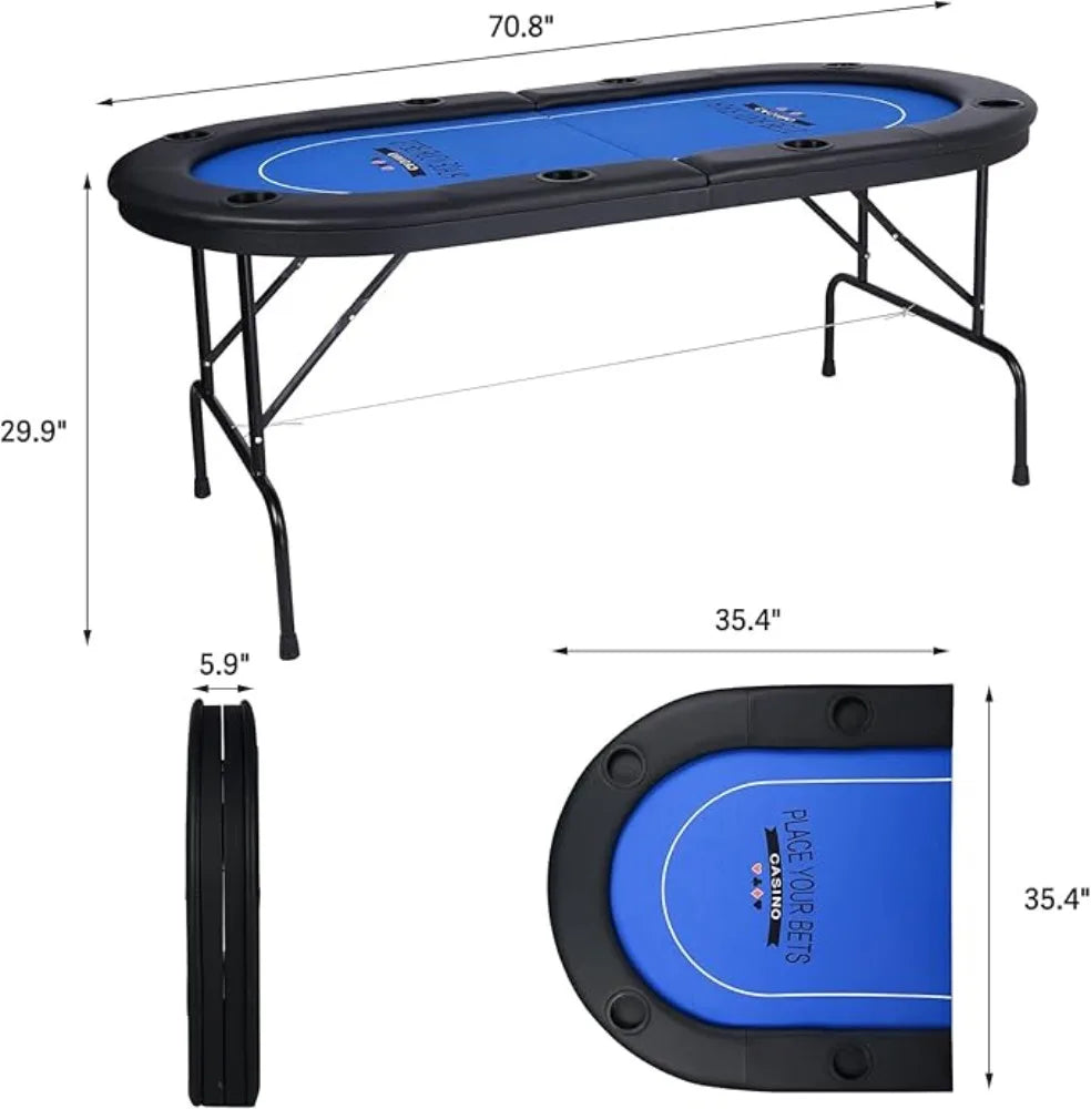 Poker Table 84" for 10 Players