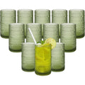 Embossed Green Tumblers for Water