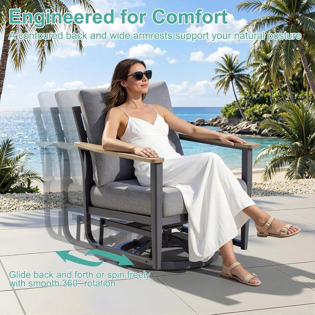 Aluminum 5 - Piece Patio Set