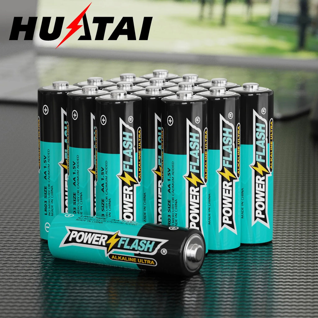 Power Flash AA 100 pcs Alkaline Batteries