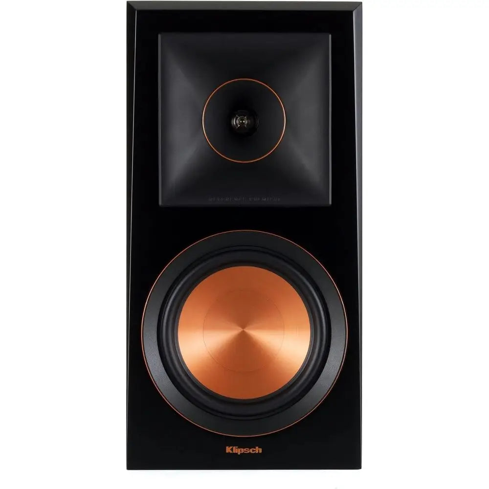 Premium Ebony Finish Bookshelf Speakers - Stereo Pair