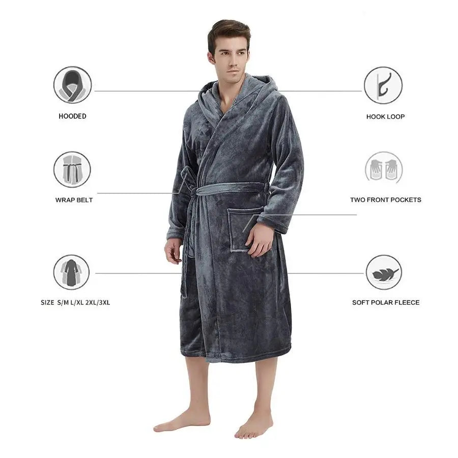 Plush Hooded Robe