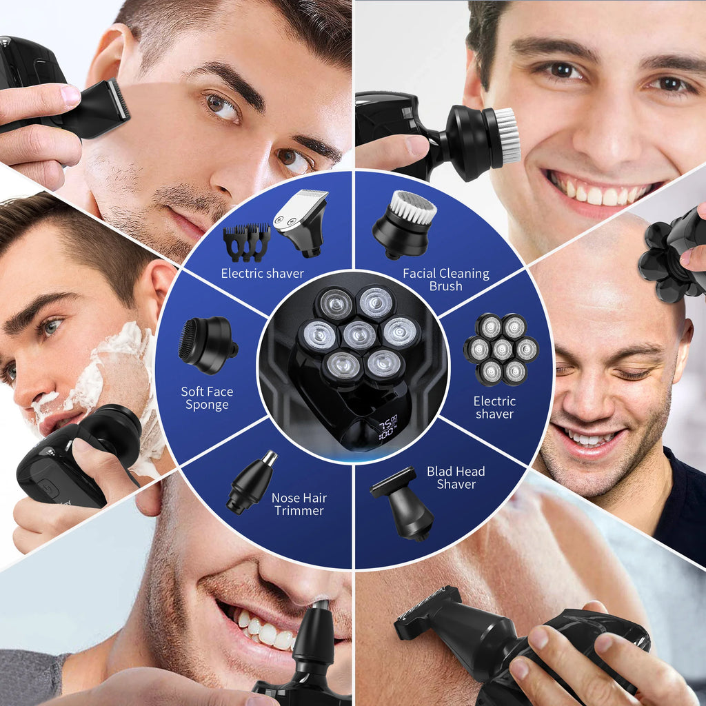 Multi-Functional Shaver for Bald Men