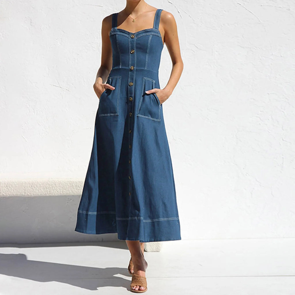Elegant Denim Dress