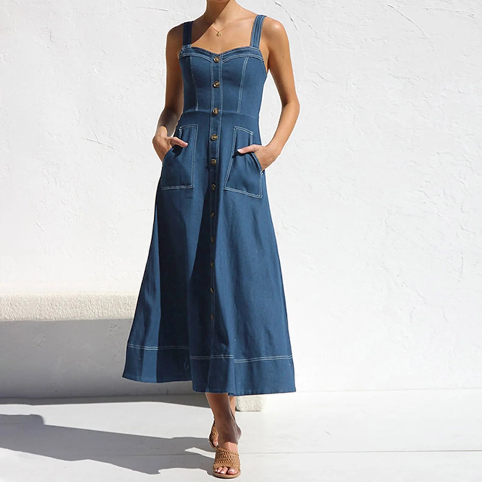 Elegant Denim Dress